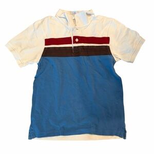 Gymboree Colorblock Polo Shirt Size 10 Blue Red White